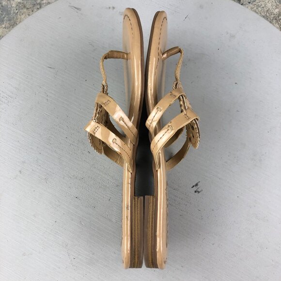 Circus Sam Edelman Women's Size 6.5 Canyon Tan Open Toe Medallion Flat Sandals - Picture 7 of 11